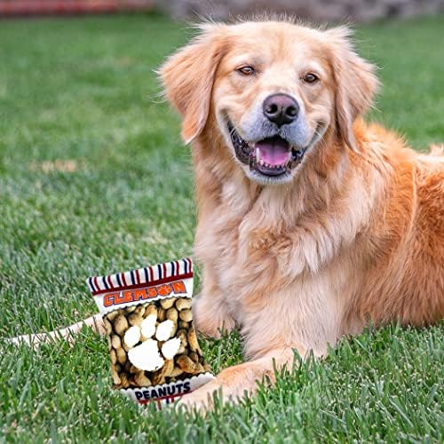 Pets First NCAA Clemson Tigers Crinkle FINE Plush Dog & CAT Squeak Toy - Cutest Stadium Peanuts Snack Plush Toy for Dogs & Cats with Inner Squeaker & Beautiful Baseball Team Name/Logo
