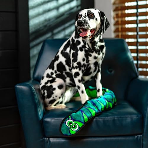Outward Hound Durablez Tough Chew Plush Squeaky Dog Toy, Snake, 40"
