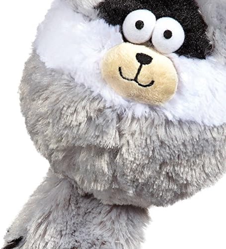 Zanies Funny Furry Fatty Pet Dog Toy, Raccoon