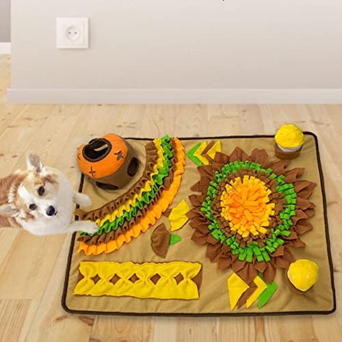 Dog Slow-Feeder Treats Pad Pet Sniffing Toy Cats Lick Mat Food Dispenser Pet Feeding Pad for Dog Treats Cats Feeding Small for Food Large