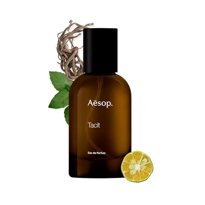 Aesop Tacit Eau de Parfum | Yuzu, Vetiver, and Basil Scent | Fresh Citrus and Green Aroma | Unisex | 1.6 fl oz