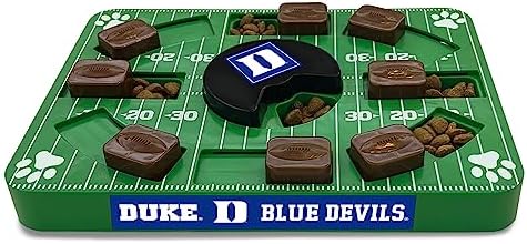 Pets First NCAA Duke Blue Devils Puzzle Toy, Puzzle Treat Dog Toy, Interactive Dog Treat Toy, Dog Puzzle Feeding Slow Toy