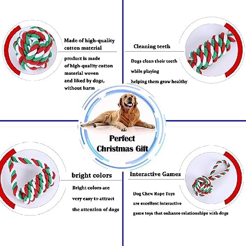 Dog Chew Toys,Dog Toys 5 Pack for Fun and Teeth Cleaning Dog Toys Pack