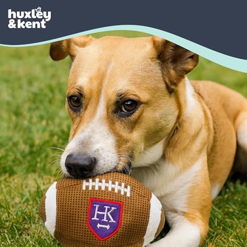 Huxley & Kent Power Plush Squeaky Dog Toy, Hk Football, Large
