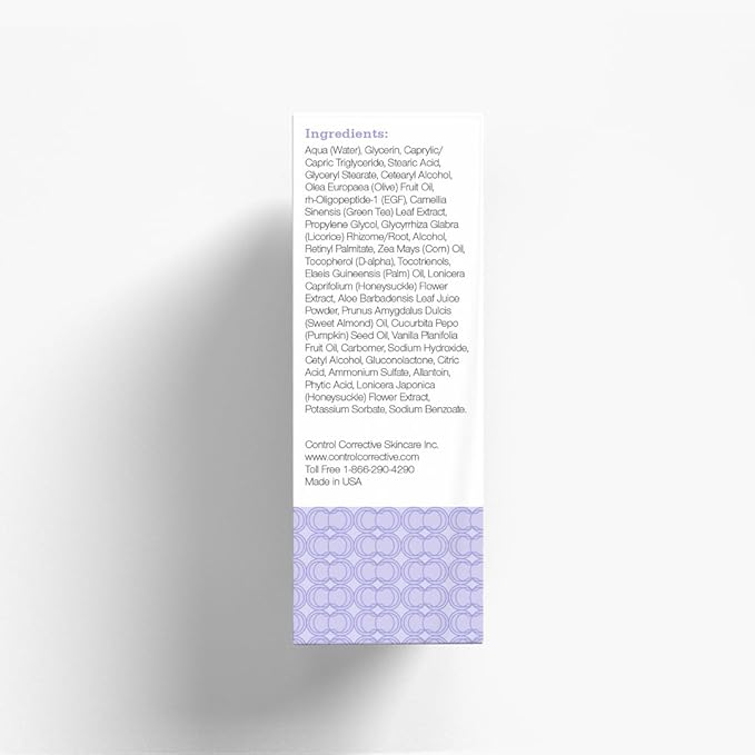 CONTROL CORRECTIVE Growth Factor Treatment Cream, 0.5 Oz - An Elegant Facial Cream For Calming Down Skin After Peels, Microdermabrasion Or Retinol Usage, Diminishes Visible Scars, Soothes Irritation