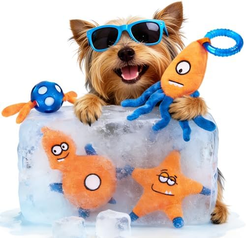 ADDPETS 4 Pack Frozen Puppy Toys to Keep Them Busy to Relieve Teething Pain,Chew Toys for Puppies 0-6 Months Relieve Teething Itch, Puppy Teething Rings to Release Excess Energy