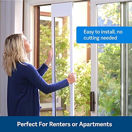 PetSafe Sliding Glass Pet Door, 1 Piece, Large-Tall Dogs to 130 lb, Bronze