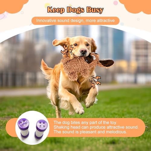 Dog Toys Puppy Toys Cute Squeaky Dog Toy, Shaking Squeaky - Stuffed Plush Animal to Keep Them Busy for Small Medium Large Dogs for Birthday Gift (Blue Elephant)