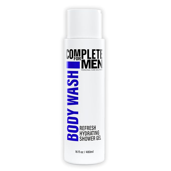 Hydrating Shower Gel for Men: Sulfate-Free Mens Body Wash, Natural Shower Gel - Moisturizing Body Wash for All Skin Types, Soap & Body Cleansers, Bath Gel for Dry Skin
