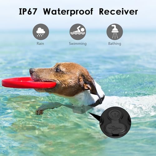 PIOUNS Shock Collar for Dogs, Dog Training Collar with Remote, 3 Modes