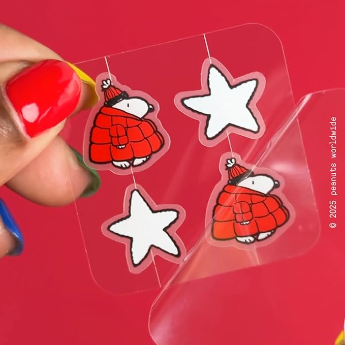 Starface Hydro-Star Pimple Patches + Big Red Snoopy Compact, Absorb Fluid and Reduce Redness, Hydrocolloid, Vegan and Cruelty-Free Skincare (32 Count)