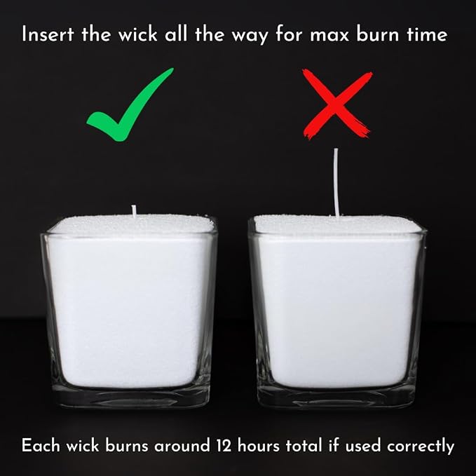 Foton Pearled Candle 9lb - Bulk Unscented Non Toxic Luxury Long Lasting Powder Candles - Refillable Candle Sand with 100 Wicks for Candle Making
