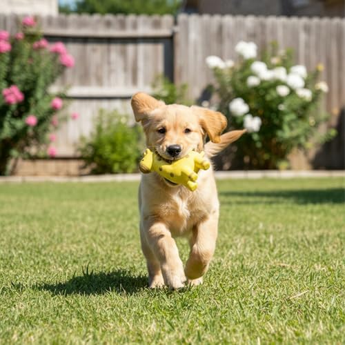 Multipet Giraffe Dog Toy | Latex Giraffe Dog Toy | Giraffes Squeaky Pet Toys | Squeaky Interactive Toys for Dogs (Yellow/Brown)