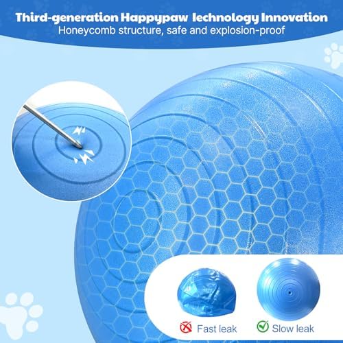Happypaw 3.0 2026 Upgrade 18'' Herding Ball for Dogs – Enhanced Chew Resistance & Heavy-Duty Material, Dog Toy Agility Equipment for Australian Shepherds,Collies, Includes 5 Repair Patches