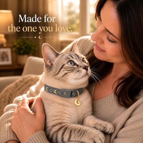 Breakaway Cat Collar with Bell for Kittens & Cats