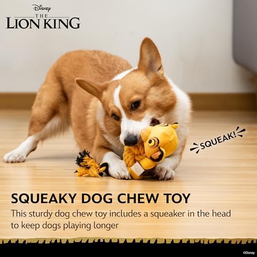 Disney for Pets The Lion King Simba Rope Body Dog Toy, 9 Inch
