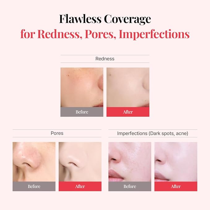 Hanskin Code on Double D Cream Foundation, Full Coverage Korean Liquid Skin Tint Foundation, Semi-Matte Finish, Lightweight Pore-Perfecting Base, 1.18 Fl Oz (12C FAIR)