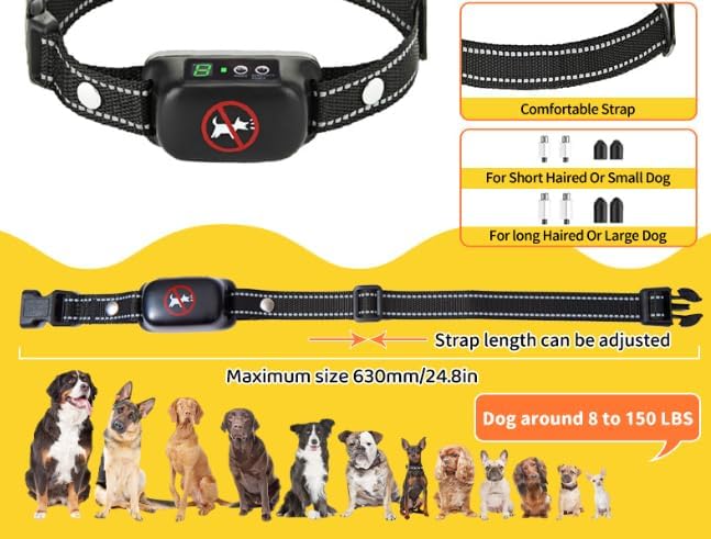 Dog Bark Collar, Smart Anti Barking Training Collar