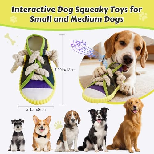 Dog Chew Toys Funny Shoe Squeaky Toy for Puppy