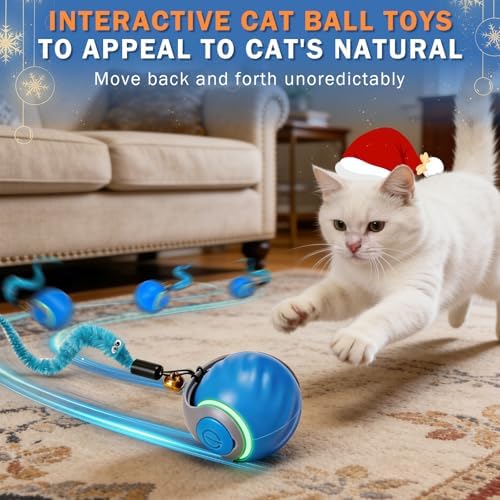 Smart Cat Toy Ball, Automatic Rolling Interactive Cat Toys
