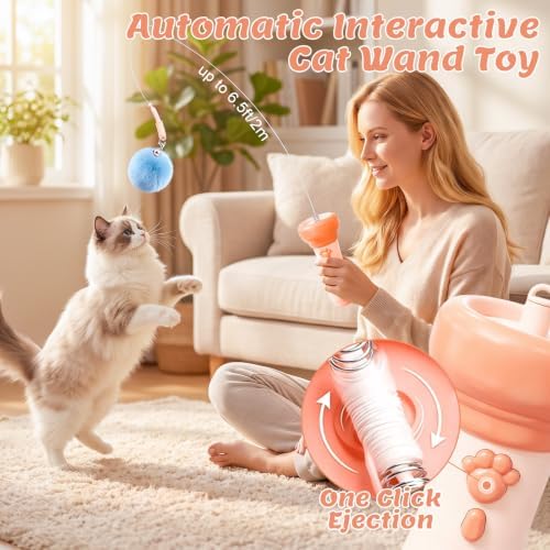 Cat Toys for Indoor Cats, Interactive Cat Toy，Yellow