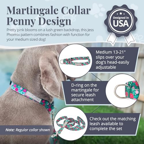 Lucky Love Dog Martingale Collar for Medium Dogs No Slip – Penny, Medium
