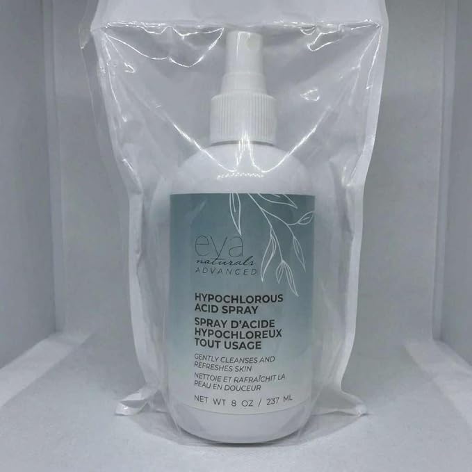 Hypochlorous Acid Spray for Face & Body, HOCl Facial Cleanser Mist with Electrolyzed Water, Daily Toner Formula for Sensitive & All Skin Types, Helps Reduce Redness, Irritation, Breakouts