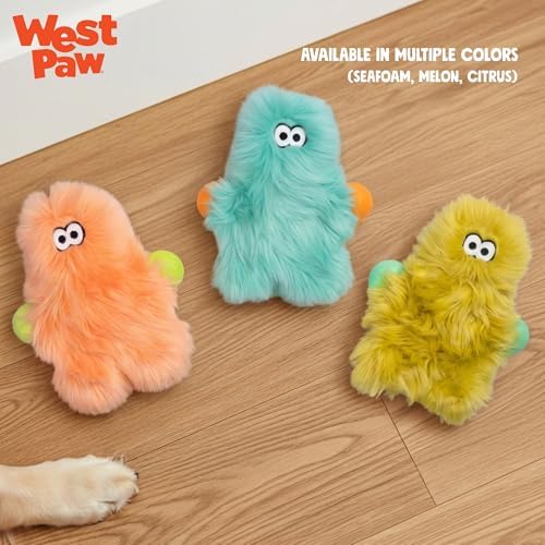 WEST PAW Rowdies Olaf Durable Plush Dog Toy with Reinforced HardyTex Fabric Hand Sewn Seams and Engaging Squeaker for Chewers and Cuddlers - Citrus