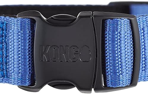 KONG Max HD Ultra Durable Neoprene Padded Dog Collar (XL, Blue)