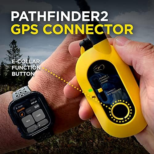 Dogtra Pathfinder 2 GPS Tracker e Collar + Titanium Contact Points 1" | 9 Mile, LED Light, No Monthly Fees, Waterproof, Smartwatch Control, Satellite Tracking, Multiple Dogs, Smartphone Required