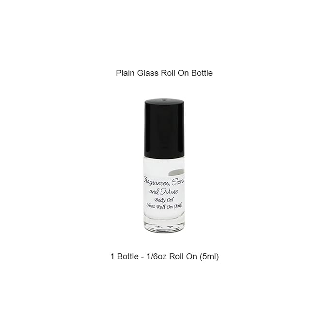 Amber Vanilla Fragrance Oil - 0.17 Fl Oz Glass Roll On (5ml)