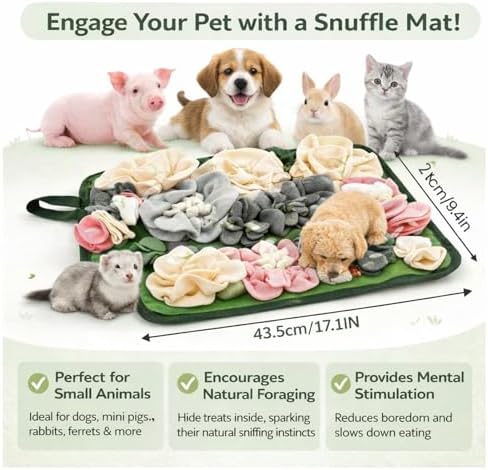 HIHITE Pig Enrichment Toys, Mini Pig Foraging Mat