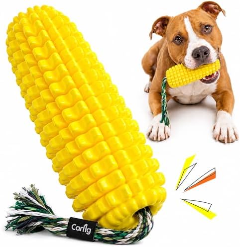 Carllg Dog Chew Toys for Aggressive Chewers, Indestructible Tough Dog Toys