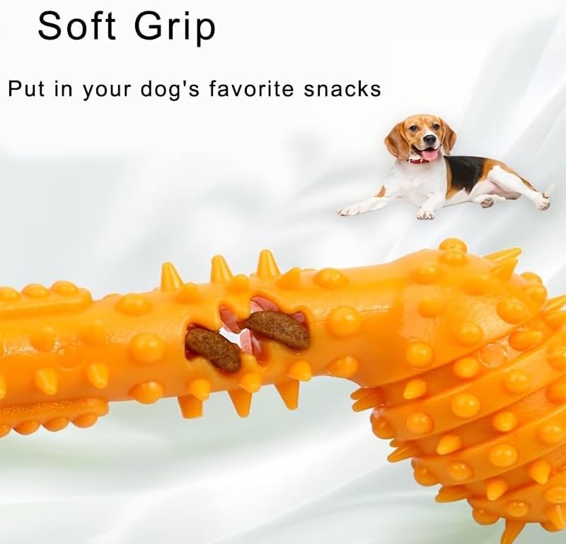Musical Note Dog Chew Toy with Treat Dispenser, Dental Cleaning Interactive Toy for Small & Medium Dogs, Self-Play Boredom Relief, No Battery, Random Color