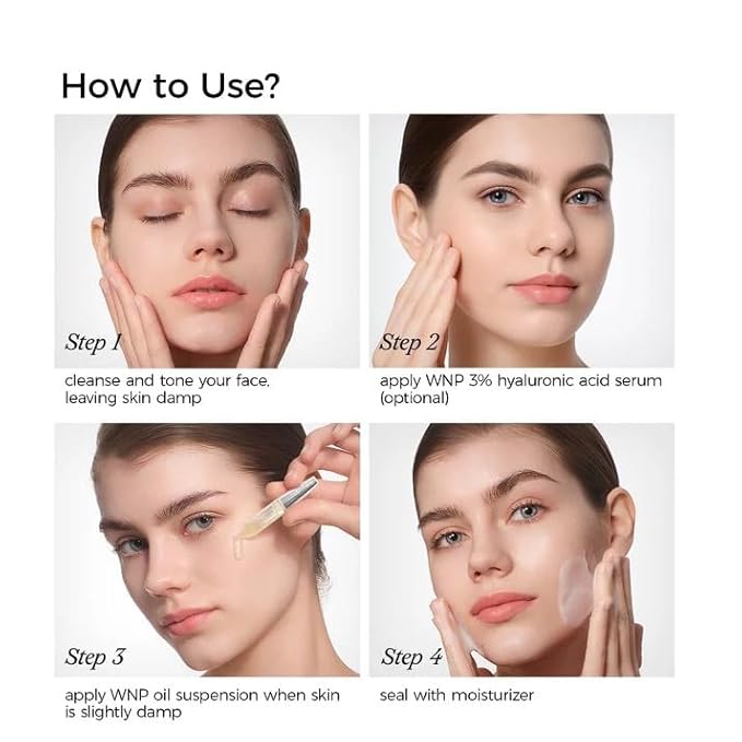 WNP collagen Serum Anti Aging,Oil-Suspension Serum|Barrier repair Firming Emergency Repair|WaterOilBalance| 4D hyaluronic acid|Single-Use Vials Skincare for Sensitiveskin((1.2ml/0.04 fl.oz.) (12ml)