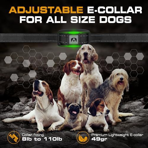 INVIROX Dog Training Collar with Remote, Shock Collar for Dogs 3300ft Range