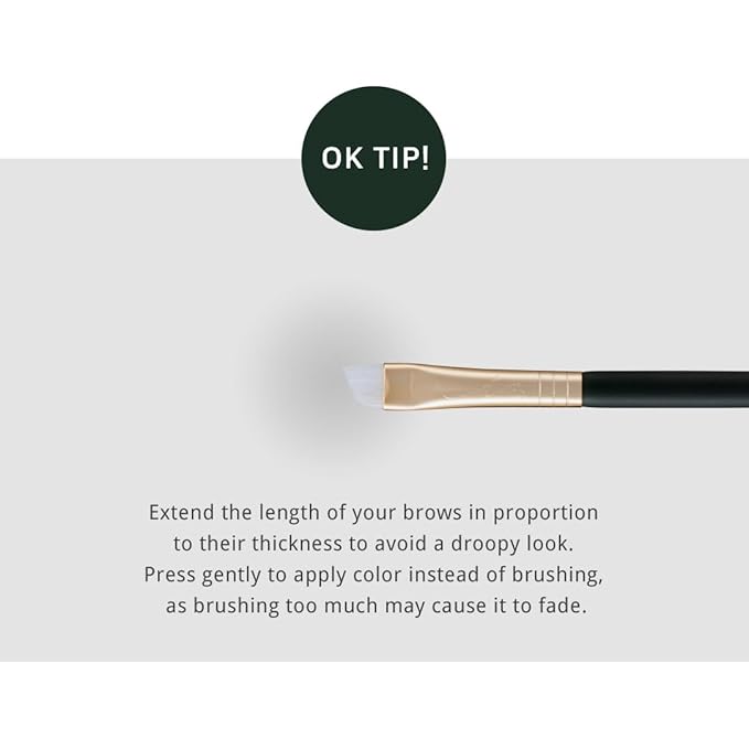 SOO ADOR okhee Eye Brow Brush NUN09 – Professional Korean Makeup Brush for Natural Brow Shaping, Precision Filling & Base Brow Definition