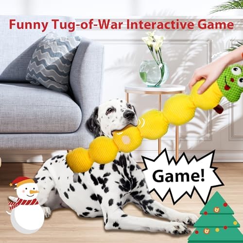 Gigwi Interactive Dog Puzzle Toys, Squeaky Dog Toys for Small Medium Large Dogs, Durable Treat Dispensing Dog Enrichment Toys, Snuffle Toy Plush Puppy Chew Toys for Boredom and Stimulating