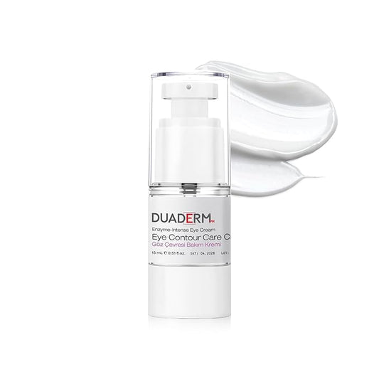 DUADERM Enzyme-Intense Eye Cream, Anti-Aging Eye Contour Cream for Wrinkles, Puffiness & Dark Circles, 0.5 fl oz (15 mL)
