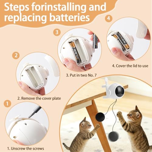 Automatic Interactive Cat Toy Electronic Self-Play Lifting Ball