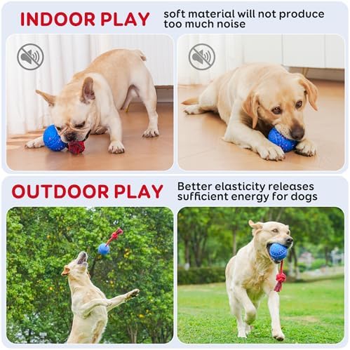 Smart Interactive Dog Toys Ball for Medium and Large Dogs to Keep Them Busy | Motion Activated Interactive Dog Toy, E-TPU Material, Waterproof & Rechargeable, Interactive Dog Ball for Indoor and Outdoor