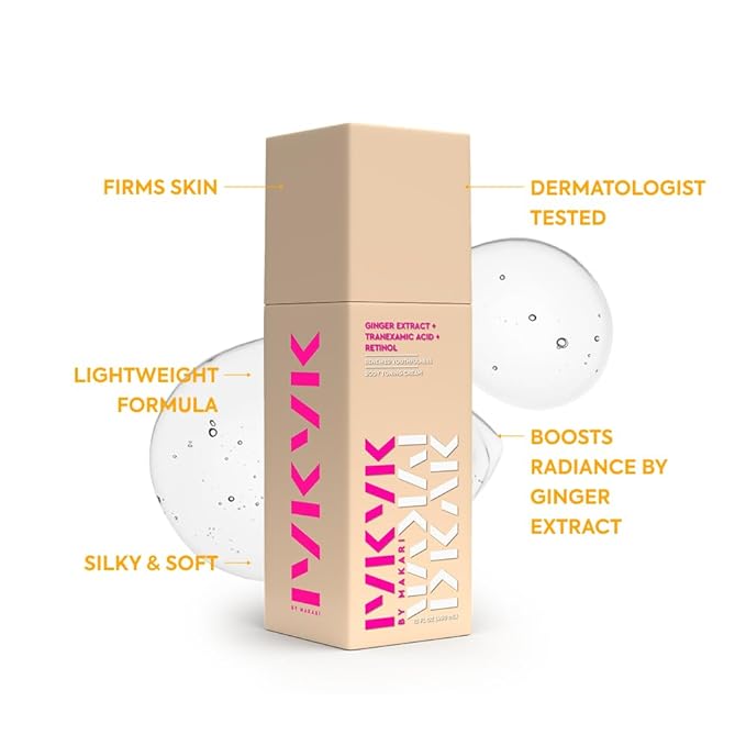 MAKARI IYKYK Ginger Extract, Tranexamic Acid & Retinol Body Toning Cream | Firming Body Lotion for Women | Helps Improve the Look of Elasticity & Smoothness | No Fragrance | Paraben & Sulfate-Free