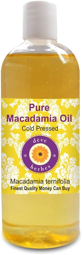 dève herbes Pure Macadamia Oil (Macadamia ternifolia) Cold Pressed 200ml (6.76 oz)