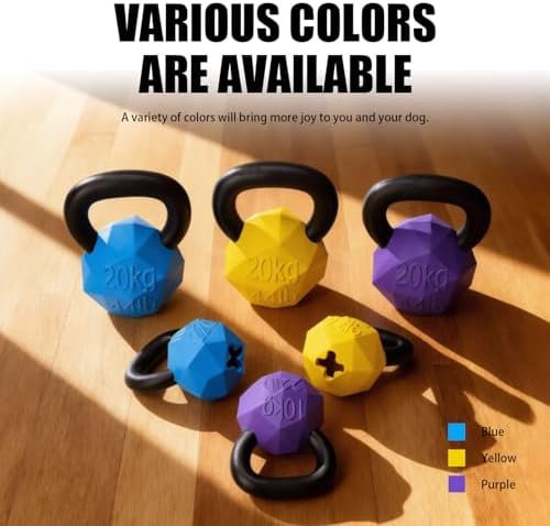 MECOOL Indestructible Dog Toy for Aggressive Chewers - Heavy Duty Chew Ring with Durable Nylon and Treat Dispenser Rubber Base, Interactive Food Puzzle Dog Chew Toy,Medium Yellow for Puppy