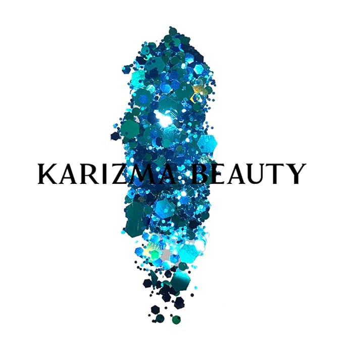 KARIZMA Mermaid Body Glitter. 30g Chunky Face, Hair, Eye and Body for Women. Rave, Festival Accessories, Cosmetic Makeup. Loose Set
