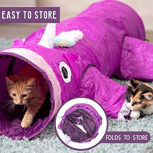 Pet Craft Supply Magic Mewnicorn Multi Cat Tunnel Toy