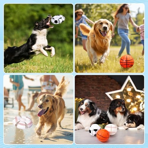 Abbylike 3 Pcs Magic Bouncing Ball Dog Flying Disc Toy