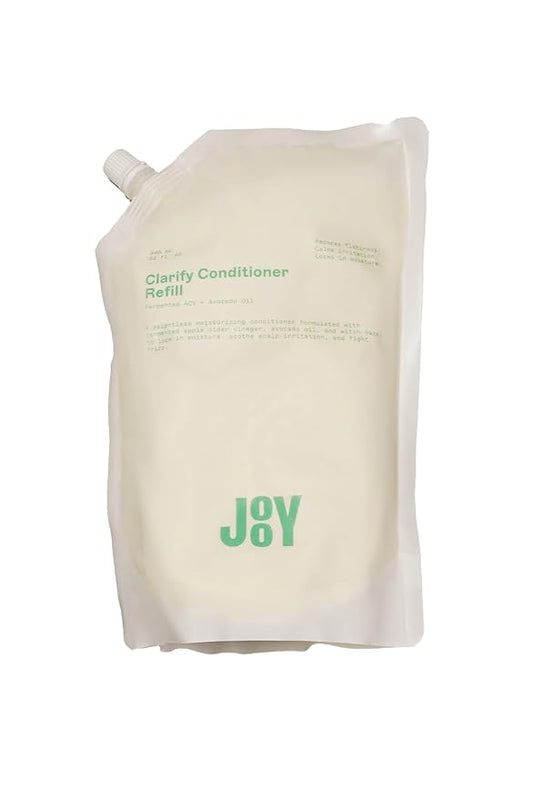 JOOY Clarify Conditioner Weightless Hydration, Soothes Scalp Irritation, Reduces Flakiness & Fights Frizz, Safe for All Hair Types & Color-Treated Hair, Free of Sulfates & Parabens, 33 fl oz