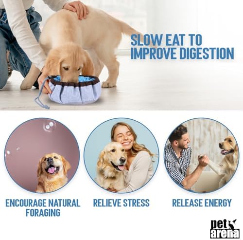 PET ARENA Adjustable Snuffle Mat for Dogs Puzzle Feeder Toy
