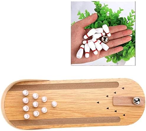 Litewoo Bird Training Toy Mini Bowling Wooden Parrot Desktop Intelligence Training Game for Parakeet Cockatiel Conure Lovebird Budgie Finch Cockatoo African Grey